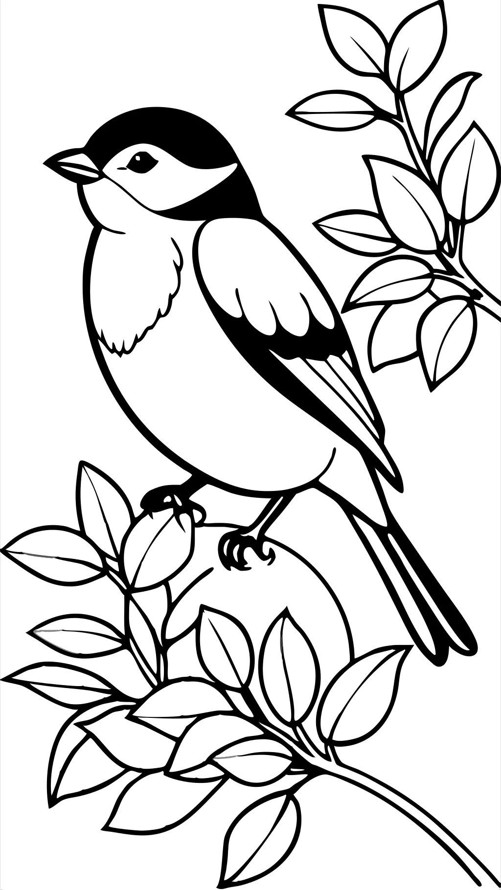 chickadee coloring page